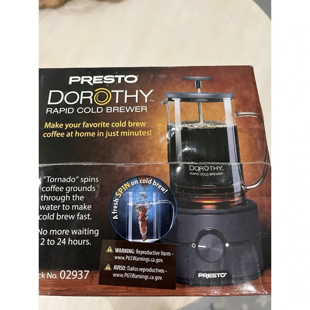 Presto Dorothy Rapid‎ Cold Brewer NEW! Unopened Box!